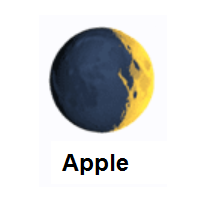 Waxing Crescent Moon on Apple iOS