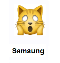 Weary Cat Face on Samsung