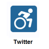 Wheelchair Symbol on Twitter Twemoji