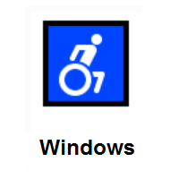 Wheelchair Symbol on Microsoft Windows