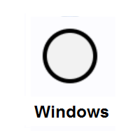 White Circle on Microsoft Windows