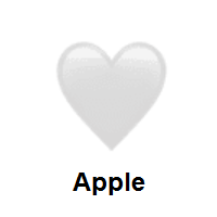 White Heart on Apple iOS