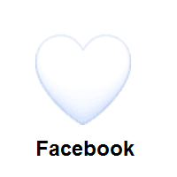 White Heart on Facebook