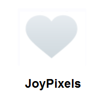 White Heart on JoyPixels