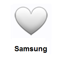 White Heart on Samsung
