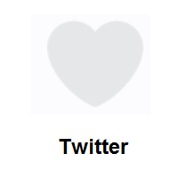 White Heart on Twitter Twemoji