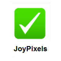 Check Mark Button on JoyPixels