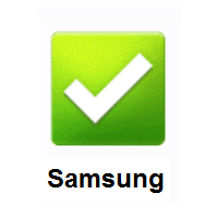 Check Mark Button on Samsung