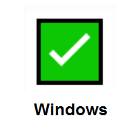 Check Mark Button on Microsoft Windows