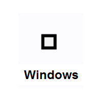 White Medium-Small Square on Microsoft Windows