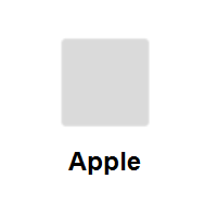 White Medium Square on Apple iOS