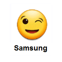 Winking Face on Samsung