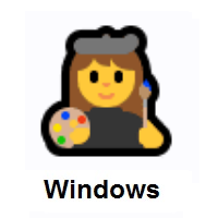 Woman Artist on Microsoft Windows