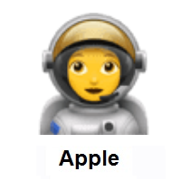 Woman Astronaut on Apple iOS