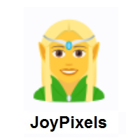 Woman Elf on JoyPixels