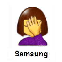 Woman Facepalming on Samsung