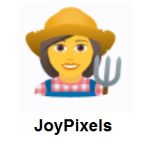 Woman Farmer on JoyPixels