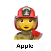 Woman Firefighter on Apple iOS