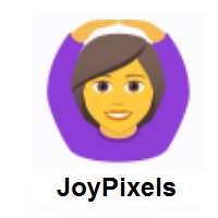 Woman Gesturing OK on JoyPixels