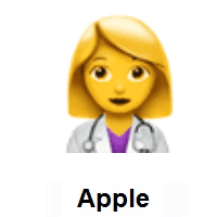 Woman Health Worker on Apple iOS