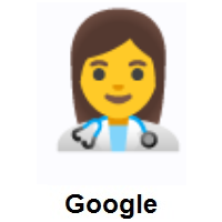 Woman Health Worker on Google Android