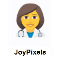 Woman Health Worker on JoyPixels
