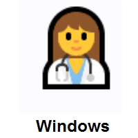 Woman Health Worker on Microsoft Windows