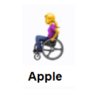 Woman In Manual Wheelchair on Apple iOS