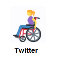 Woman In Manual Wheelchair on Twitter Twemoji