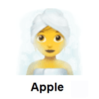 Woman in Steamy Room on Apple iOS