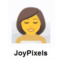 Woman in Steamy Room on JoyPixels