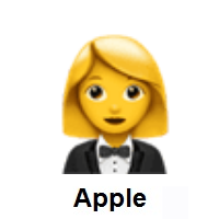 Woman in Tuxedo on Apple iOS