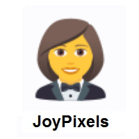Woman in Tuxedo on JoyPixels