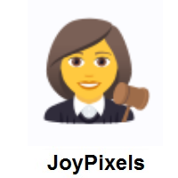 Woman Judge on JoyPixels
