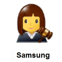 Woman Judge on Samsung
