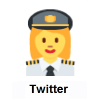 Woman Pilot on Twitter Twemoji