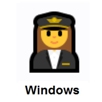 Woman Pilot on Microsoft Windows