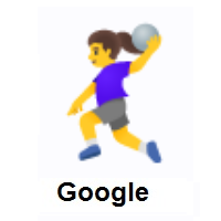 Woman Playing Handball on Google Android