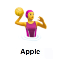 Woman Playing Water Polo on Apple iOS