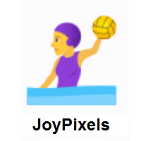 Woman Playing Water Polo on JoyPixels
