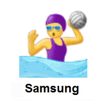 Woman Playing Water Polo on Samsung