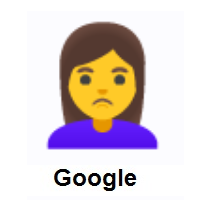 Woman Pouting on Google Android