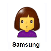 Woman Pouting on Samsung