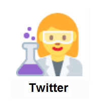 Woman Scientist on Twitter Twemoji