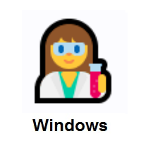 Woman Scientist on Microsoft Windows