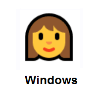 Woman on Microsoft Windows