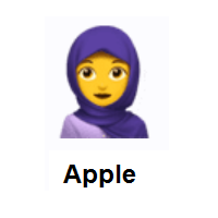 Woman with Headscarf on Apple iOS