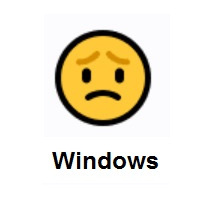 Miserable: Worried Face on Microsoft Windows