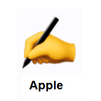 Writing Hand on Apple iOS