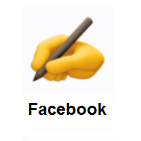Writing Hand on Facebook